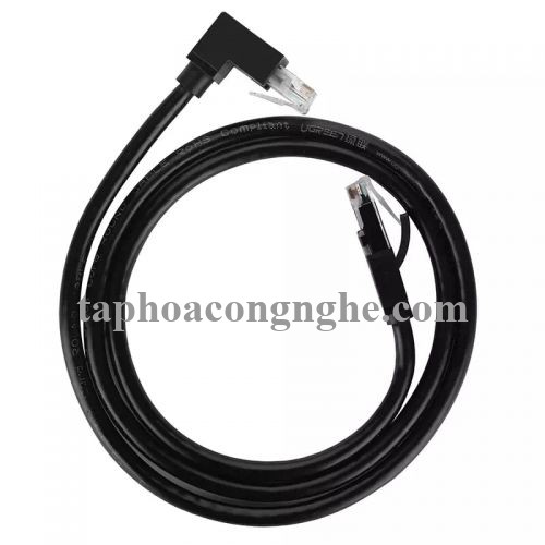 Ugreen 30835 3M màu Đen Cáp mạng CAT6 UTP 90 độ NW115 30030835